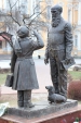 Памятник суворовцу "Прибыл на каникулы"